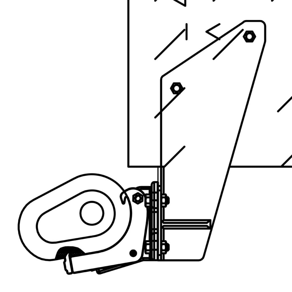 Dachsparrenhalter für Markisen Weiß (entspricht RAL 9010)