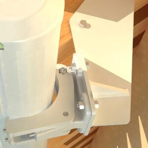 Dachsparrenhalter für Markisen Weiß (entspricht RAL 9010)