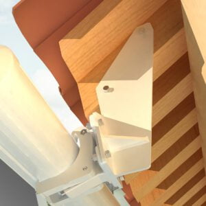 Dachsparrenhalter für Markisen Grau (ähnlich RAL 7012)