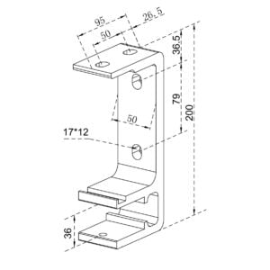 Wand- und Deckenhalter für Halbkassetten- und Gelenkarmmarkisen