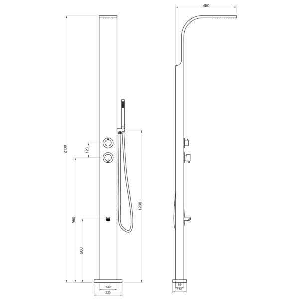 designer-gartendusche-aus-v4a-316-edelstahl-modell-honolulu.jpg Designer Gartendusche aus V4A / 316 Edelstahl Modell "HONOLULU"