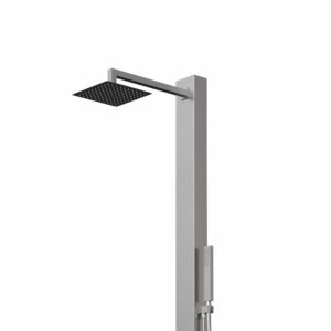Designer Gartendusche aus V4A / 316 Edelstahl Modell "MELE"