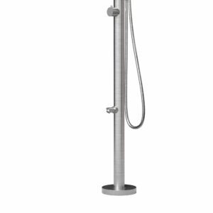 Designer Gartendusche aus V4A / 316 Edelstahl Modell "NALU"