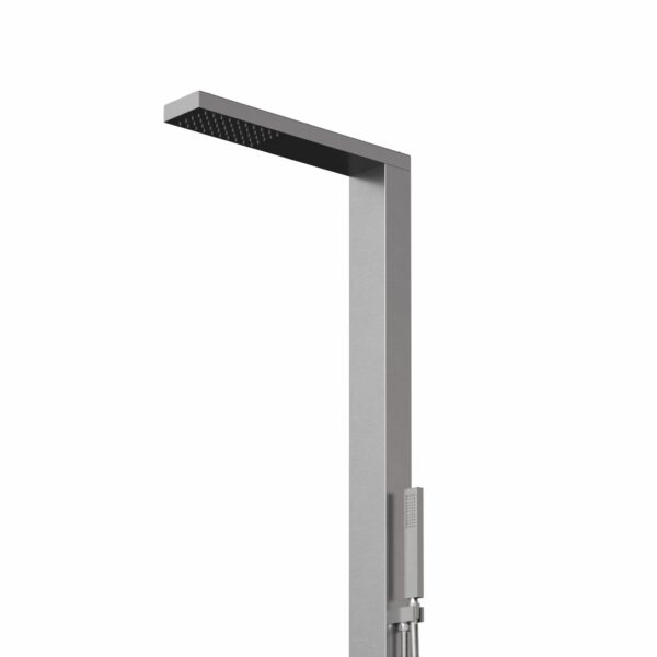 Designer Gartendusche aus V4A / 316 Edelstahl Modell "NANI"