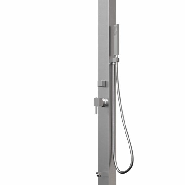 Designer Gartendusche aus V4A / 316 Edelstahl Modell "NANI"