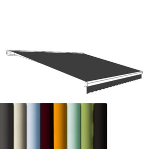 Hochwertiges Markisentuch und Volantstoff aus Polyacryl inklusive Keder
