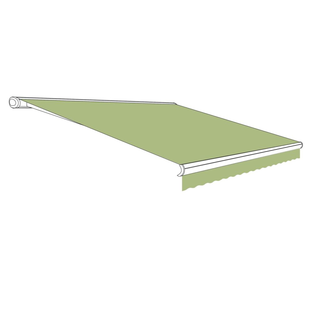 Hochwertiges Markisentuch und Volantstoff aus Polyacryl inklusive Keder