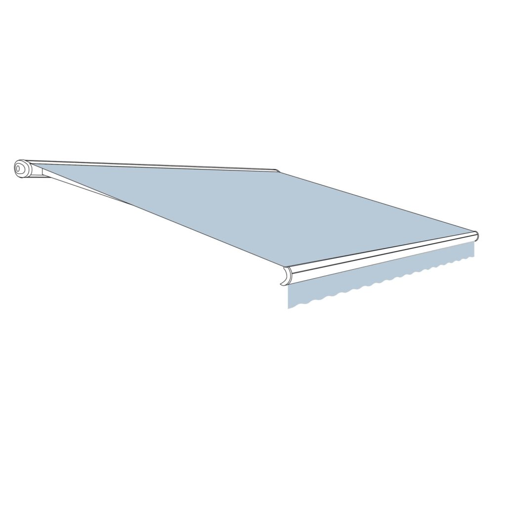 Hochwertiges Markisentuch und Volantstoff aus Polyacryl inklusive Keder