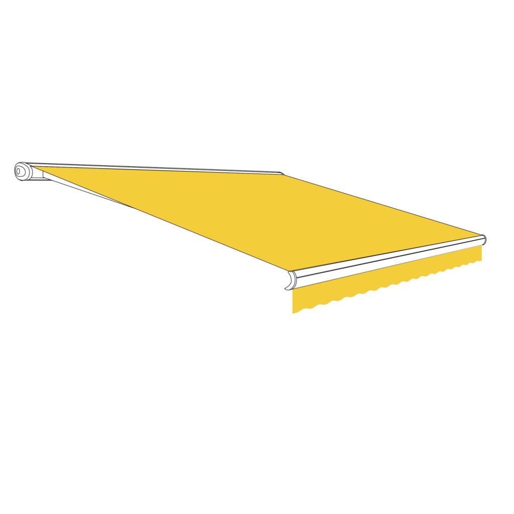 Hochwertiges Markisentuch und Volantstoff aus Polyacryl inklusive Keder