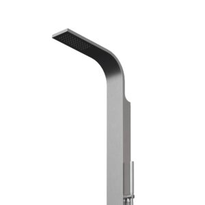 Designer Gartendusche aus V4A / 316 Edelstahl Modell "HONOLULU"