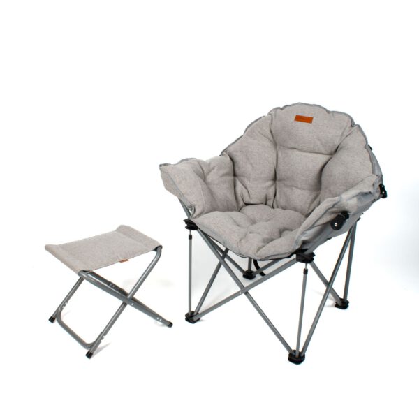 Campingstuhl und Hocker im Set