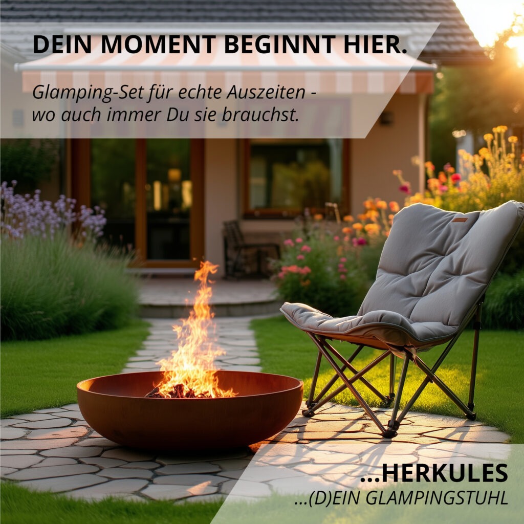 Campingstuhl "HERKULES" mit Transporttasche