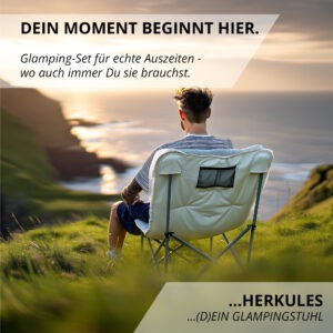 Campingstuhl "HERKULES" mit Transporttasche