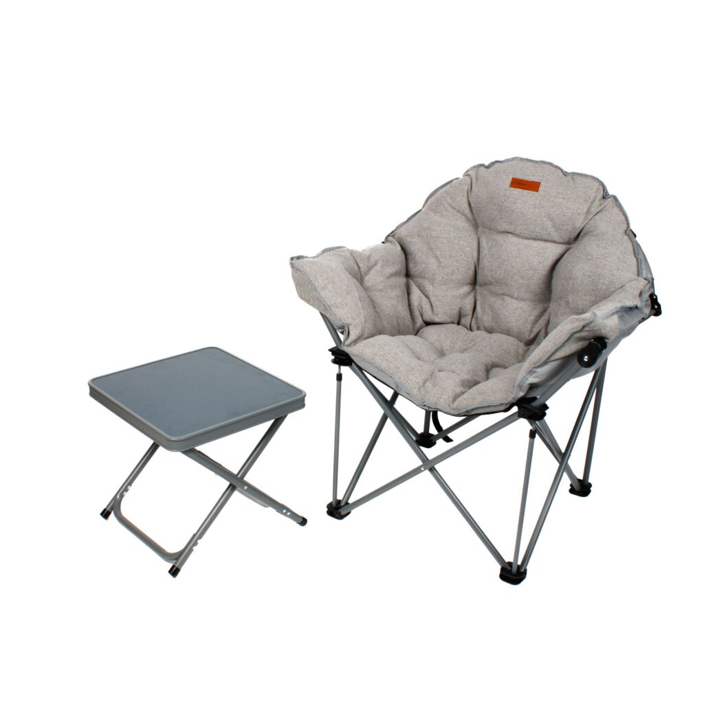 Campingstuhl und Hocker im Set 6610 Bundle Atlas grau neu