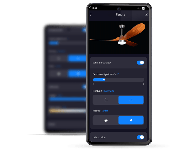 Deckenventilator mit Beleuchtung Modell Fanora