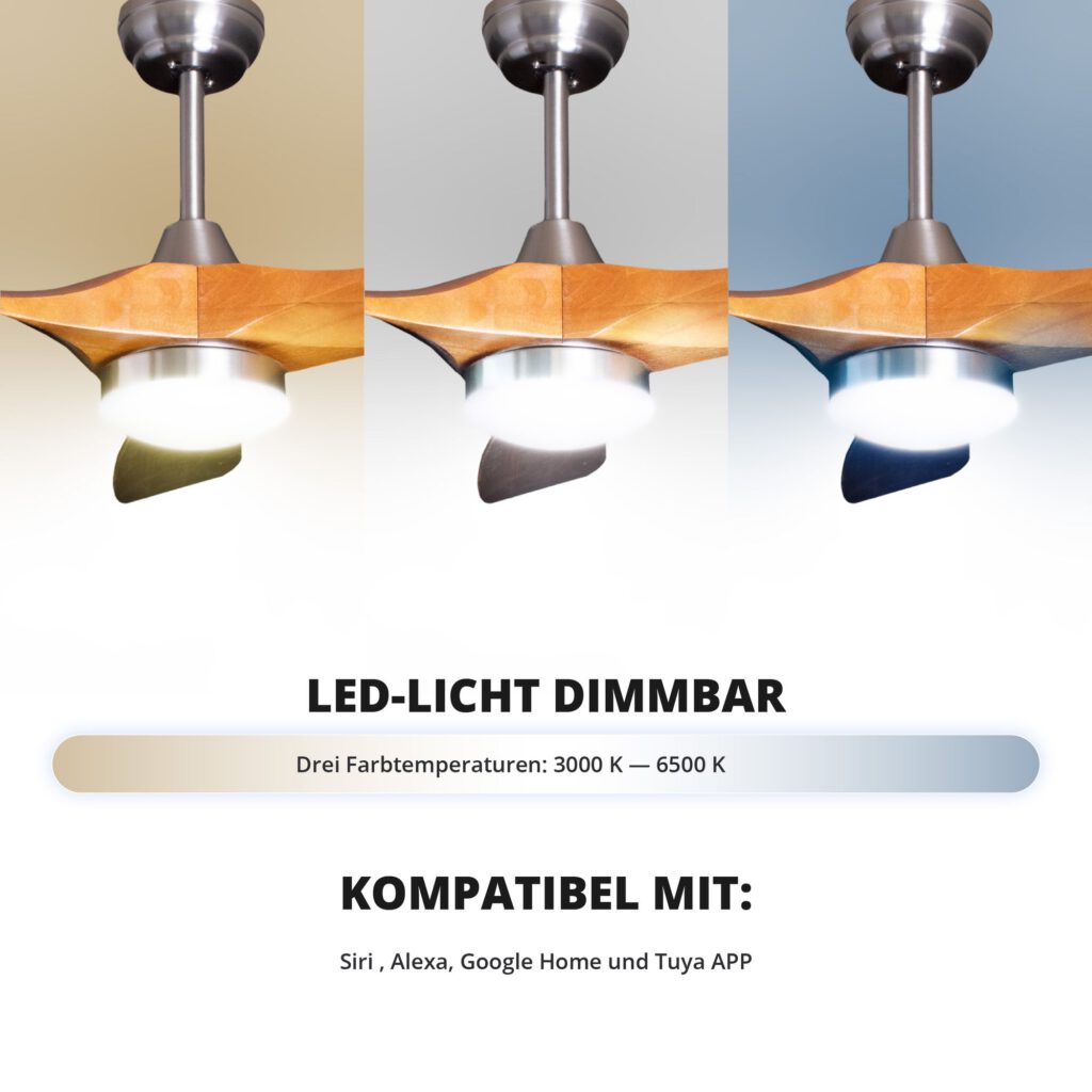 Deckenventilator mit Beleuchtung Modell Fanora