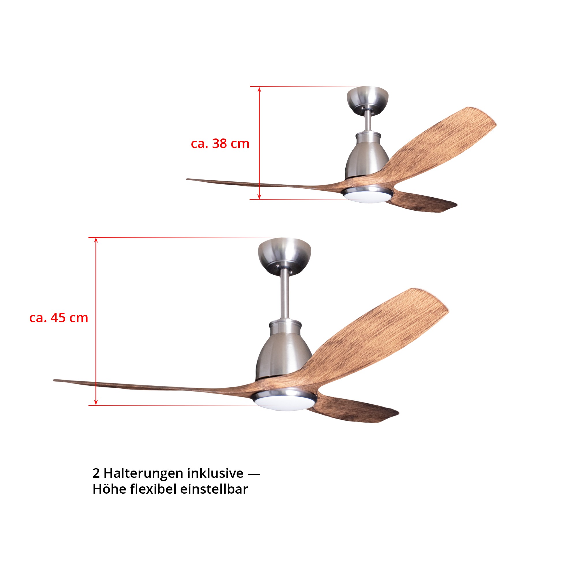 Deckenventilator mit Beleuchtung Modell Noctra