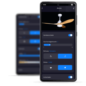 Deckenventilator Modell Airora und Airora XL mit LED – Design Deckenventilator mit Beleuchtung & Holzrotor – Bild 31