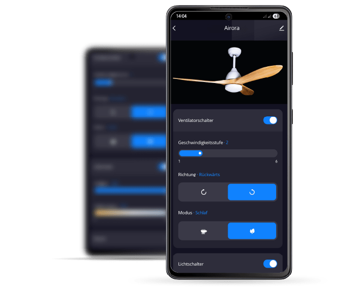 Deckenventilator Modell Airora und Airora XL mit LED – Design Deckenventilator mit Beleuchtung & Holzrotor – Bild 31