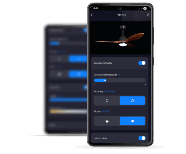 Deckenventilator-Modell-Ventro-und-Ventro-XL-mit-LED-Design-Deckenventilator-mit-Beleuchtung-und-Holzrotor-52417-Tuya-App-Ventro-14.png Deckenventilator mit Beleuchtung Modell Ventro und Ventro XL