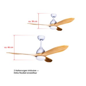 Deckenventilator mit Beleuchtung Modell Airora