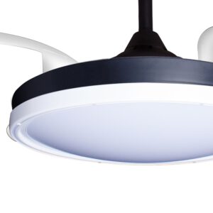 Deckenventilator mit Beleuchtung – schwarze Basis, modernes Design & LED-Licht – Bild 14