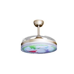 Deckenventilator mit Beleuchtung – goldfarbene Basis, modernes Design & LED-Licht – Bild 52