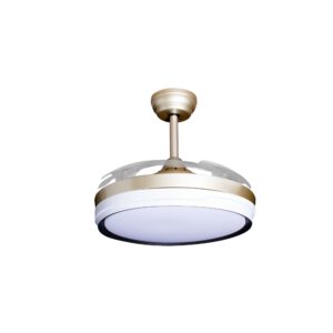 Deckenventilator mit Beleuchtung – goldfarbene Basis, modernes Design & LED-Licht – Bild 54