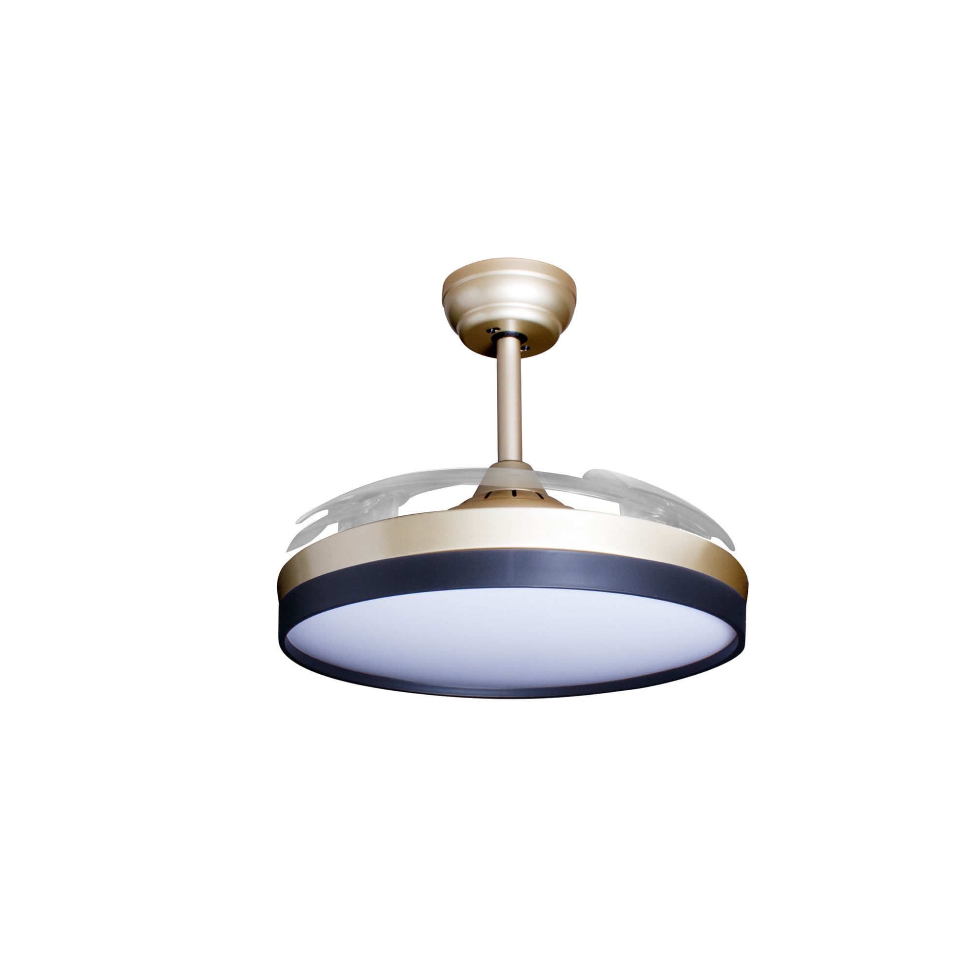 Deckenventilator mit Beleuchtung – goldfarbene Basis, modernes Design & LED-Licht – Bild 59