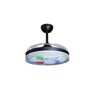 Deckenventilator mit Beleuchtung – schwarze Basis, modernes Design & LED-Licht – Bild 53