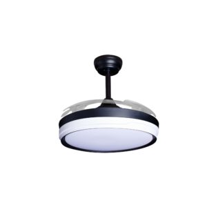 Deckenventilator mit Beleuchtung – schwarze Basis, modernes Design & LED-Licht – Bild 55