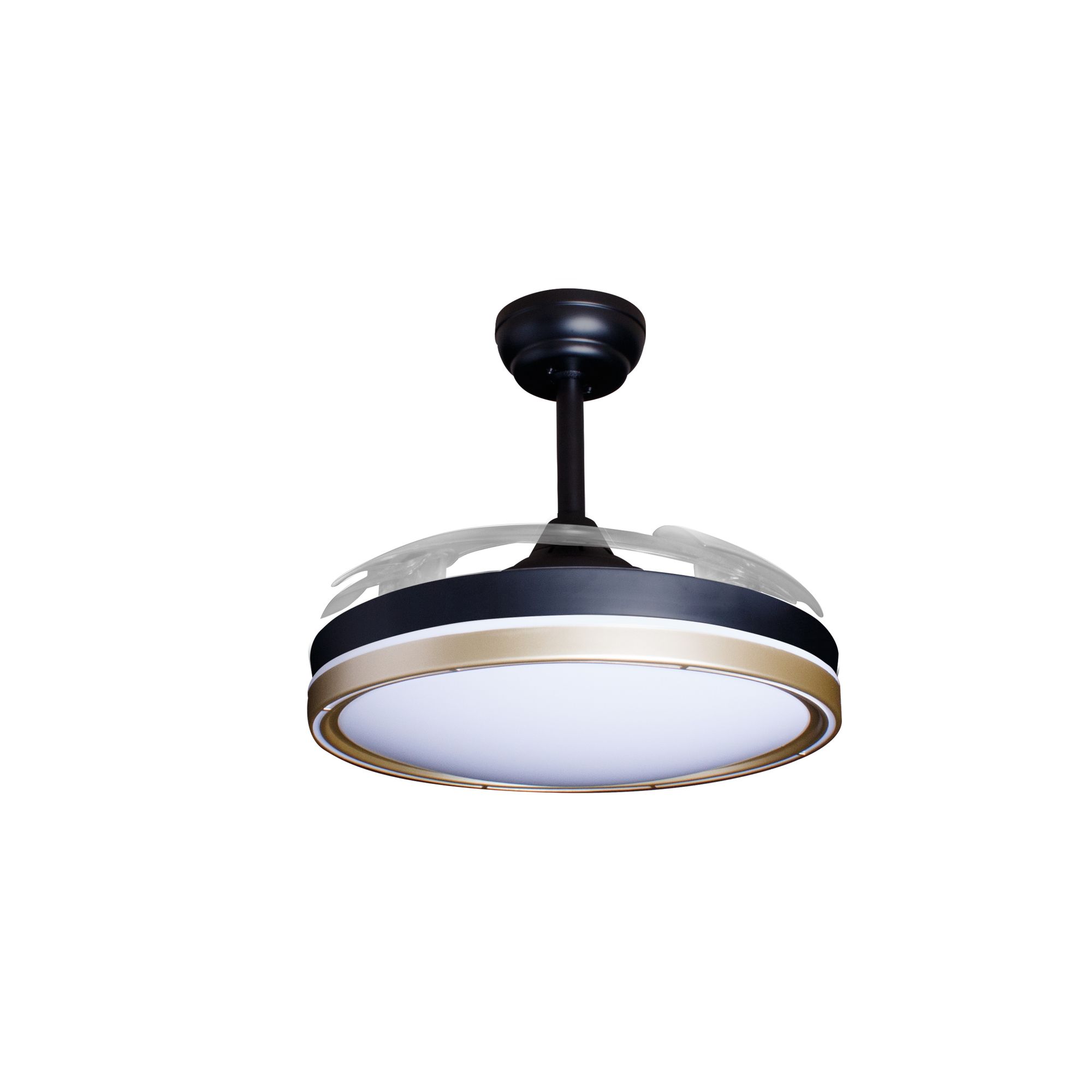 Deckenventilator mit Beleuchtung – schwarze Basis, modernes Design & LED-Licht – Bild 58