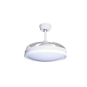 Deckenventilator mit Beleuchtung – weiße Basis, modernes Design & LED-Licht – Bild 53