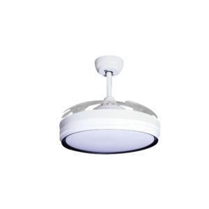 Deckenventilator mit Beleuchtung – weiße Basis, modernes Design & LED-Licht – Bild 54