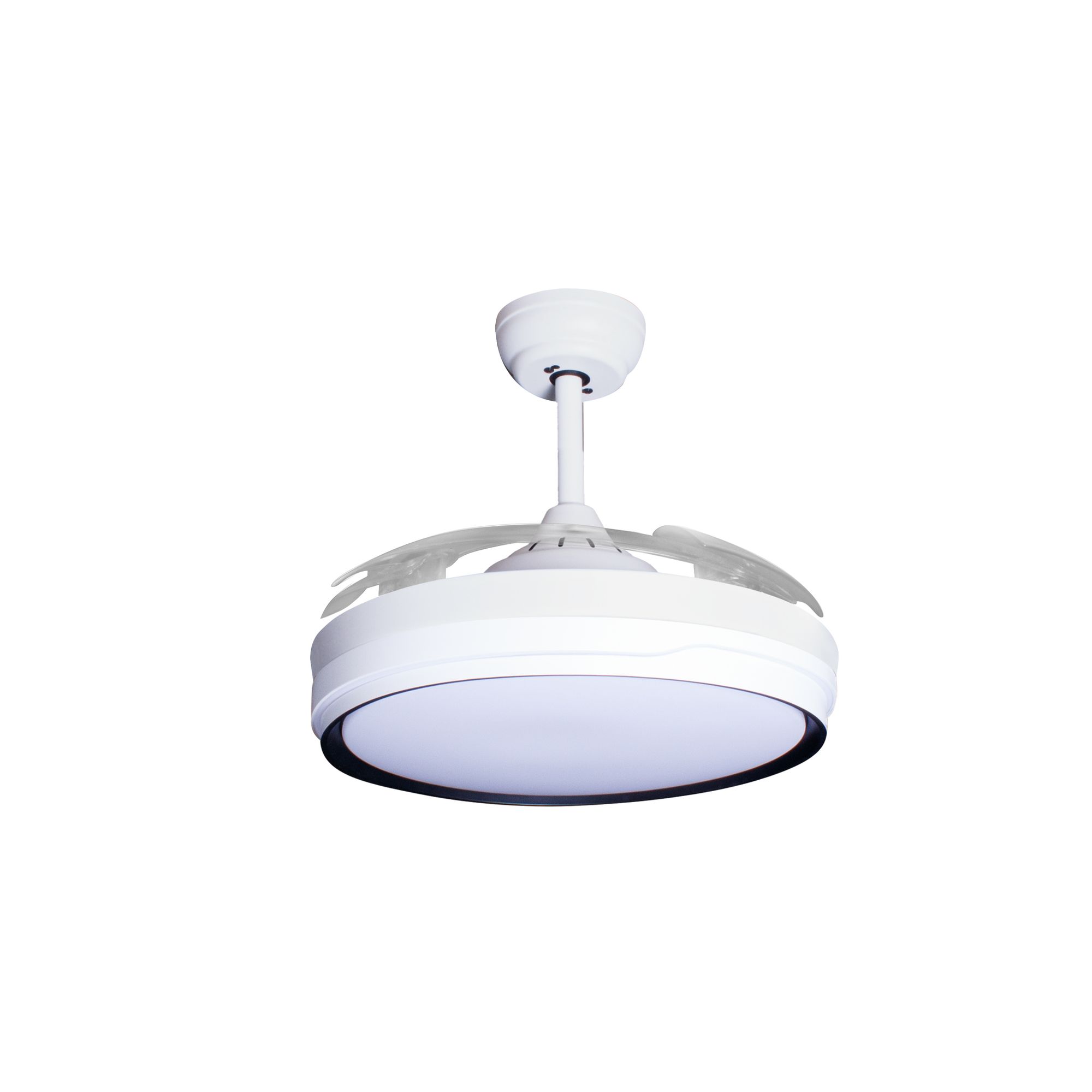 Deckenventilator mit Beleuchtung – weiße Basis, modernes Design & LED-Licht – Bild 54