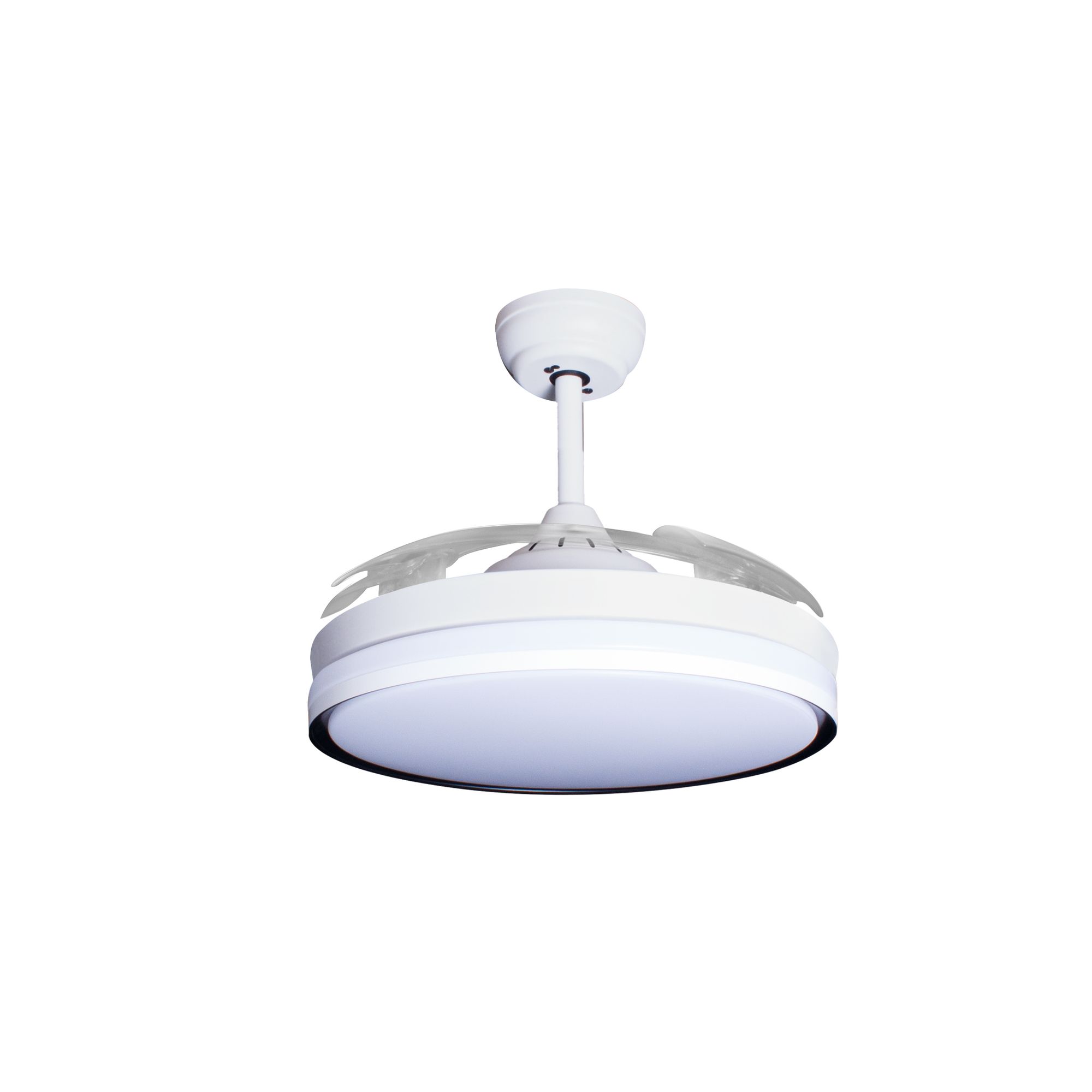 Deckenventilator mit Beleuchtung – weiße Basis, modernes Design & LED-Licht – Bild 55