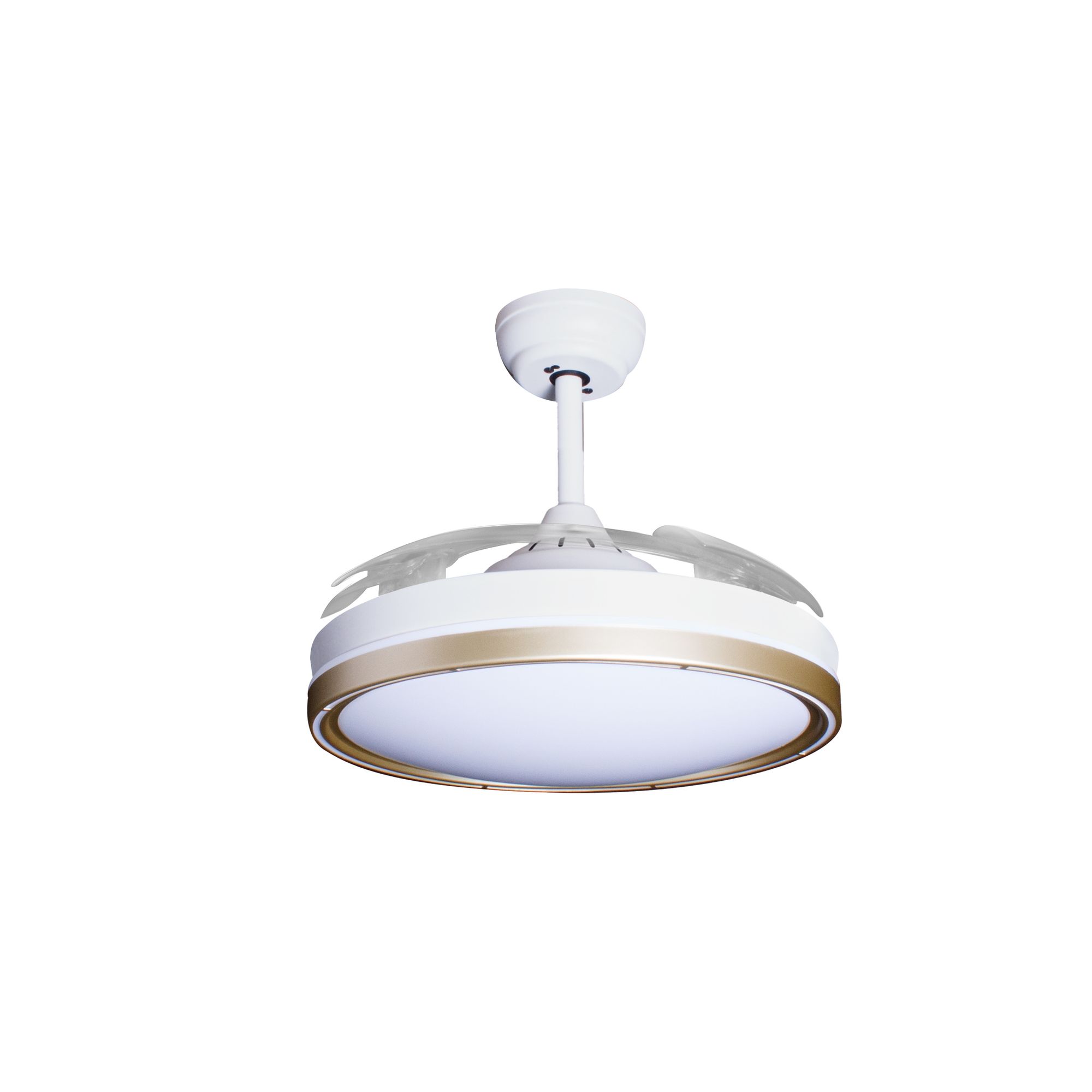 Deckenventilator mit Beleuchtung – weiße Basis, modernes Design & LED-Licht – Bild 57