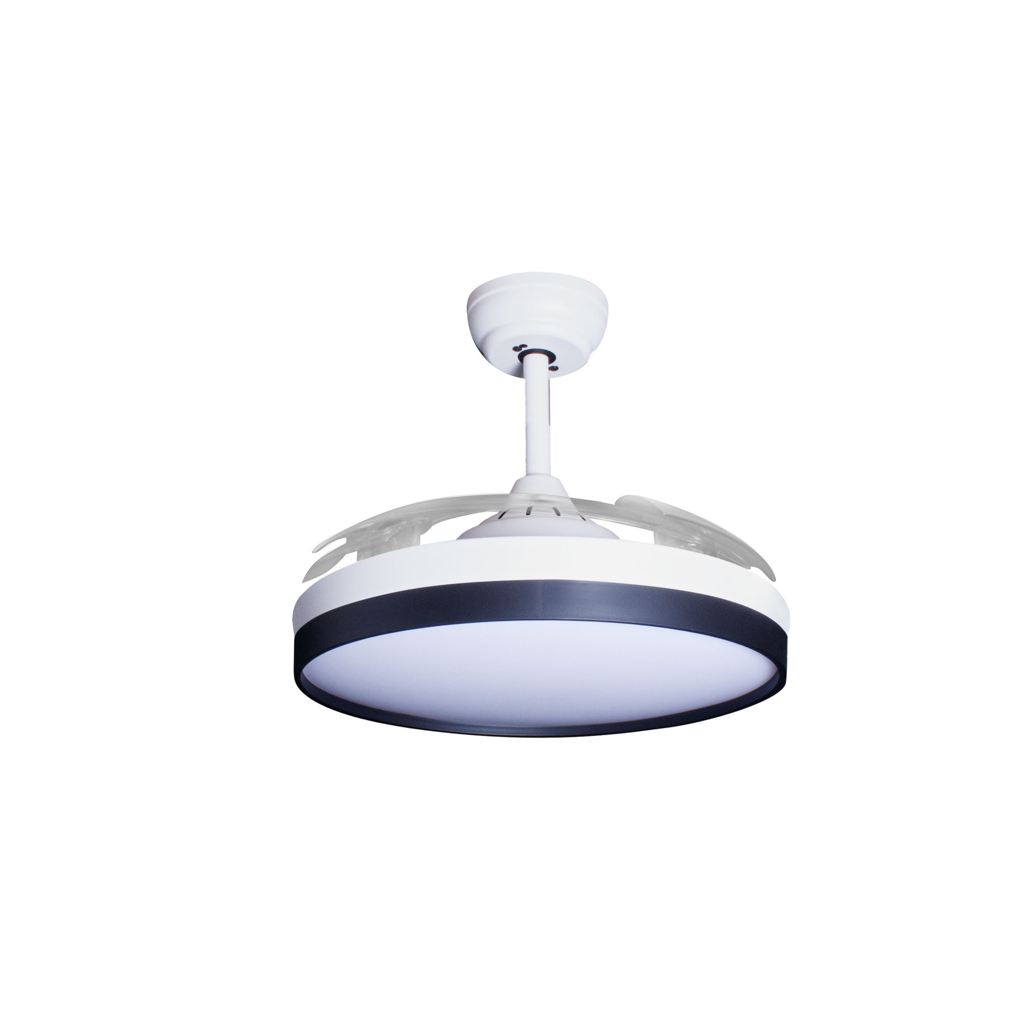 Deckenventilator mit Beleuchtung – weiße Basis, modernes Design & LED-Licht – Bild 59