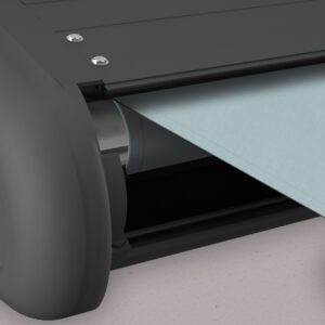 Markise elektrische Premium Kassettenmarkise Gelenkarm Vollkassettenmarkise basaltgraue Kassette (Ähnlich RAL 7012)