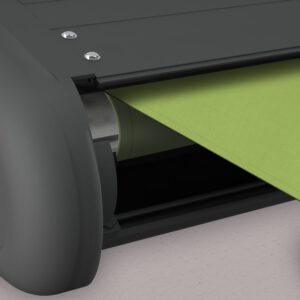 Markise elektrische Premium Kassettenmarkise Gelenkarm Vollkassettenmarkise basaltgraue Kassette (Ähnlich RAL 7012)