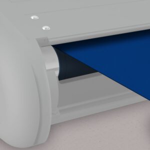 Markise elektrische Premium Kassettenmarkise Gelenkarm Vollkassettenmarkise weiße Kassette (entspricht RAL 9010)