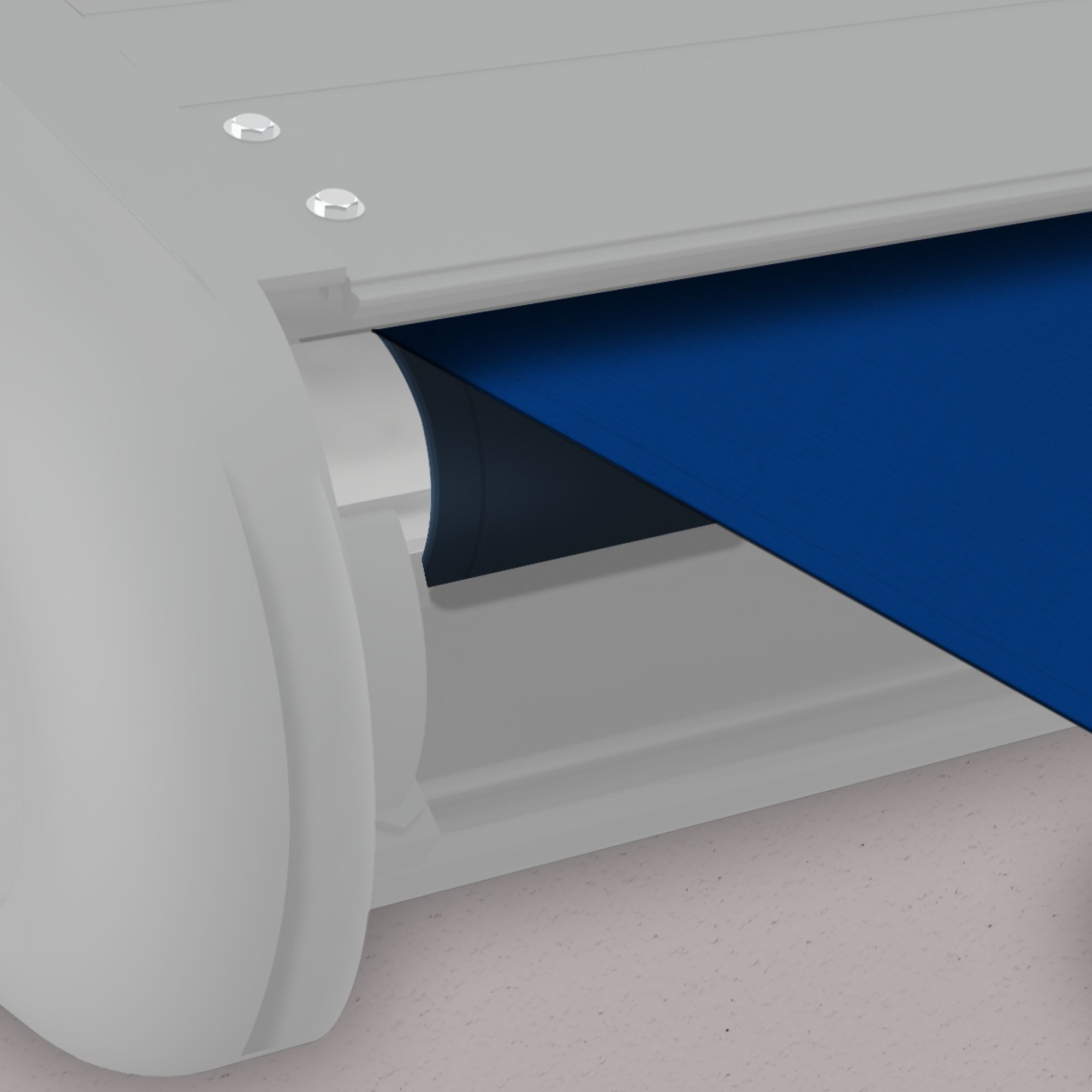 Markise elektrische Premium Kassettenmarkise Gelenkarm Vollkassettenmarkise weiße Kassette (entspricht RAL 9010)