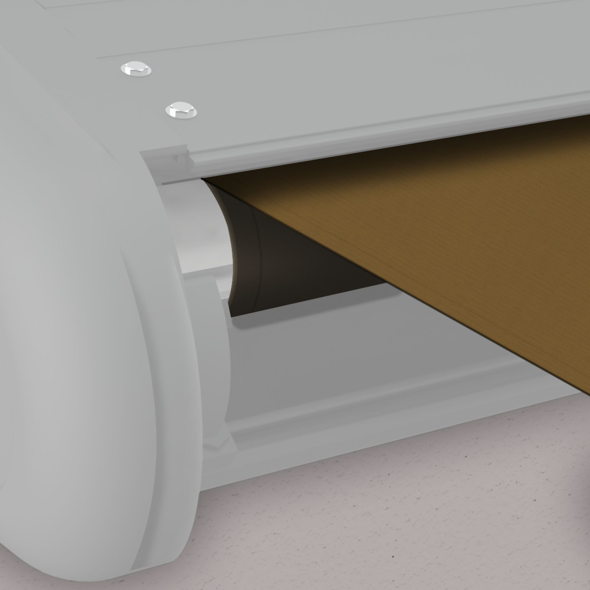 Markise elektrische Premium Kassettenmarkise Gelenkarm Vollkassettenmarkise weiße Kassette (entspricht RAL 9010)