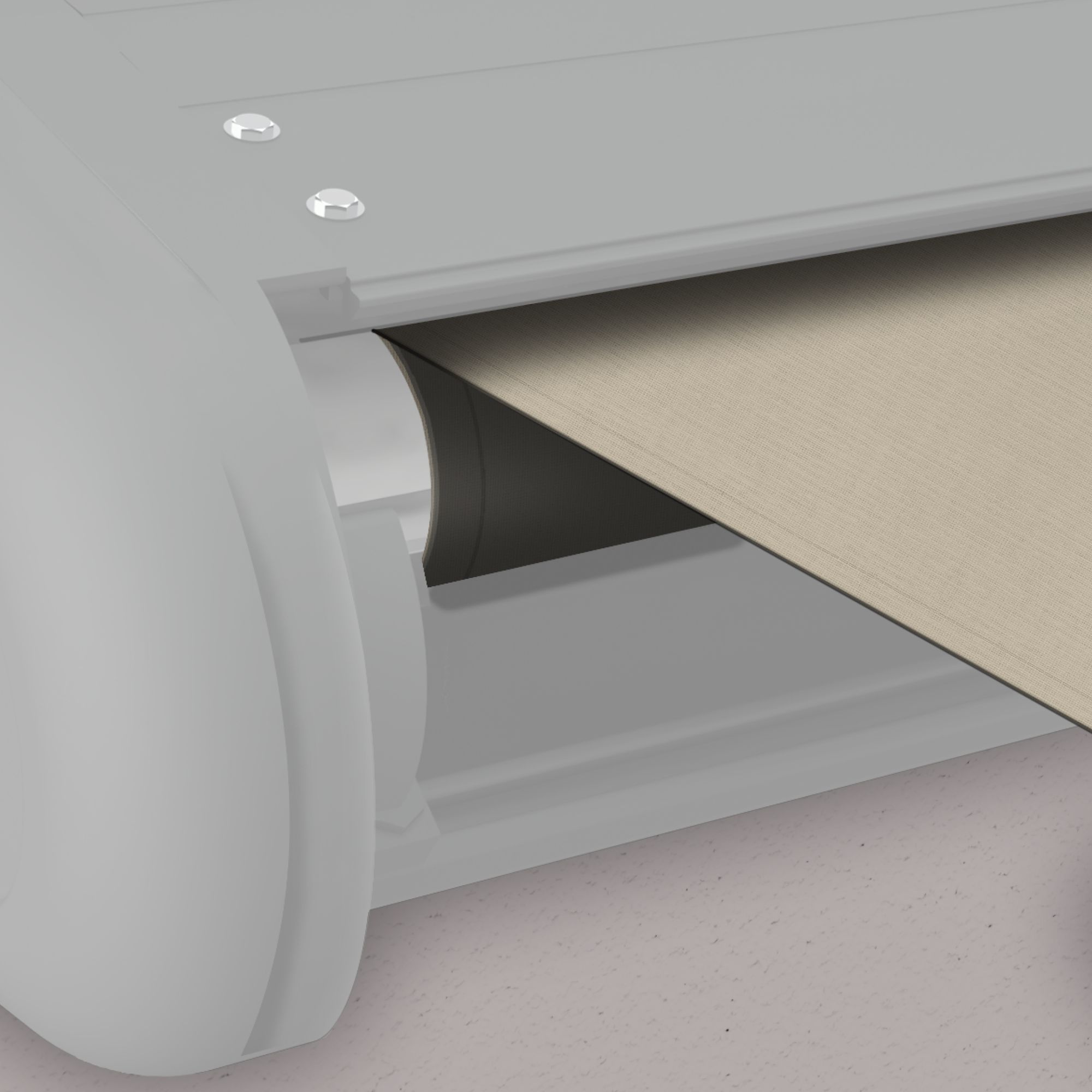 Markise elektrische Premium Kassettenmarkise Gelenkarm Vollkassettenmarkise weiße Kassette (entspricht RAL 9010)