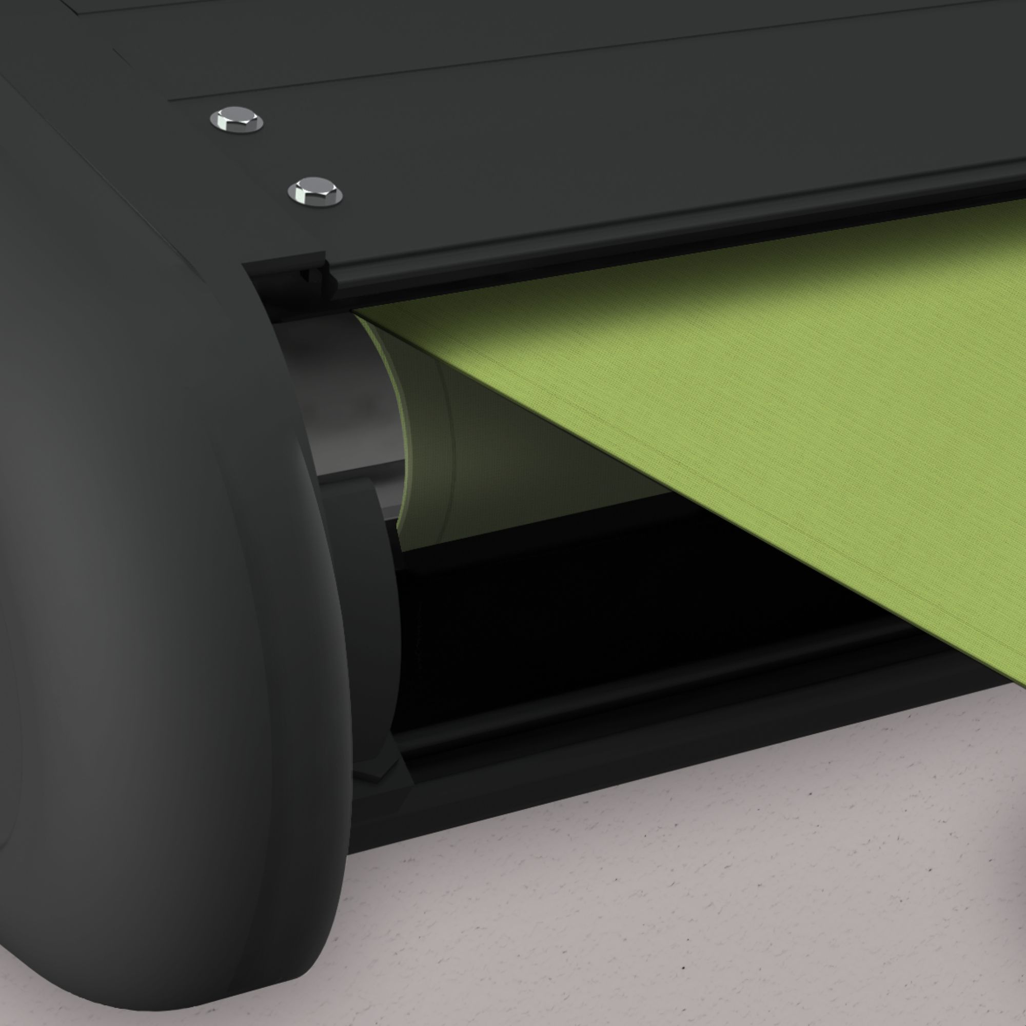 Markise elektrische Premium Kassettenmarkise Gelenkarm Vollkassettenmarkise anthrazit Kassette (Ähnlich RAL 7016)