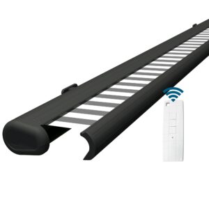 Markise elektrische Premium Kassettenmarkise Gelenkarm Vollkassettenmarkise anthrazit Kassette (Ähnlich RAL 7016)