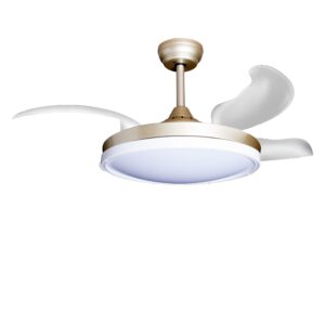 Deckenventilator mit Beleuchtung – goldfarbene Basis, modernes Design & LED-Licht – Bild 4