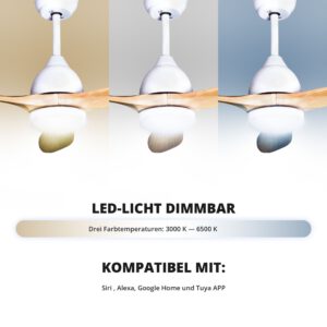 Deckenventilator mit Beleuchtung Modell Airora und Airora XL