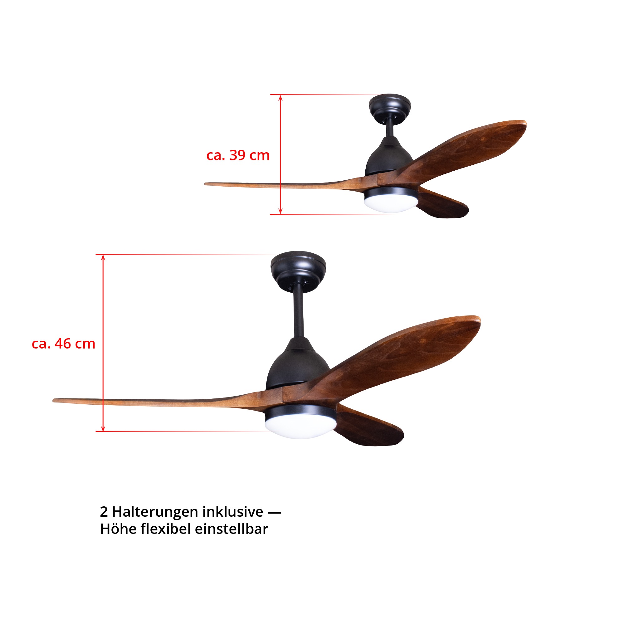 Deckenventilator mit Beleuchtung Modell Ventro
