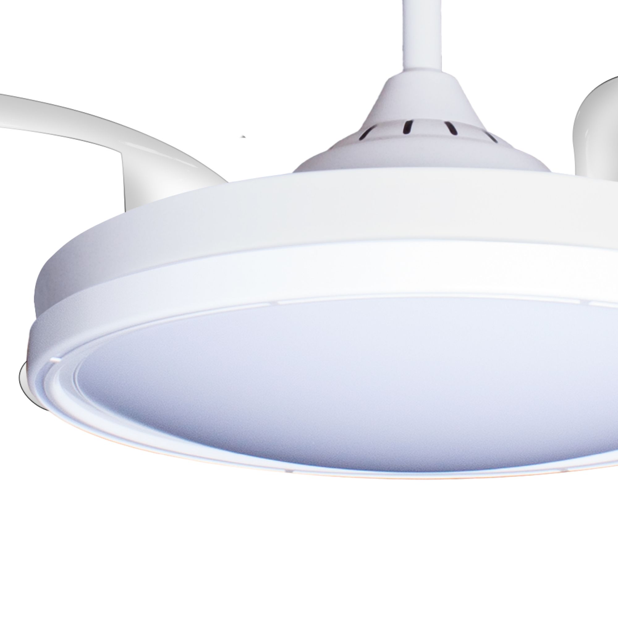 Deckenventilator mit Beleuchtung – weiße Basis, modernes Design & LED-Licht – Bild 14